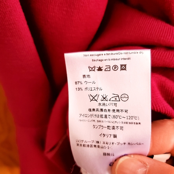 Emilio Pucci Magenta Wool Bodycon Dress Size Medium - Picture 8 of 9